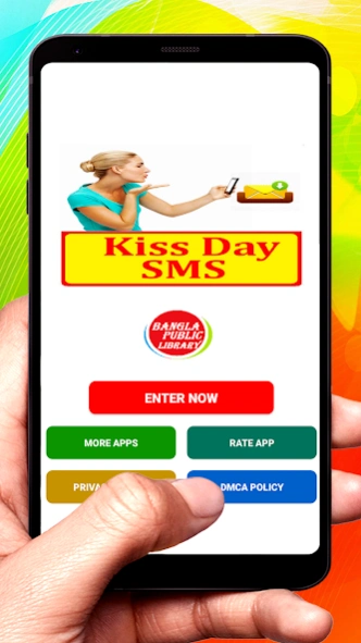 Kissing Day SMS Text Message  Screenshot