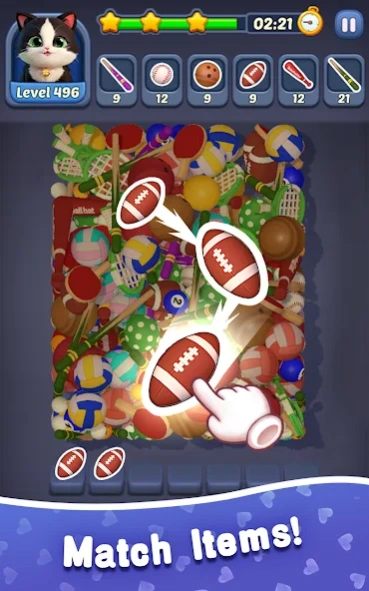 Kitten Match 3D 0.47.0 Screenshot