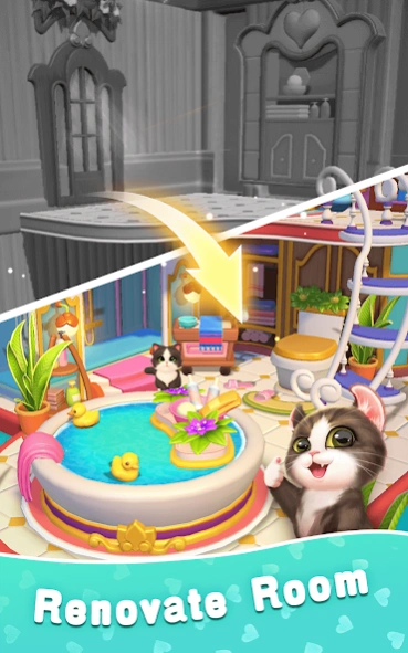Kitten Match 3D 0.47.0 Screenshot