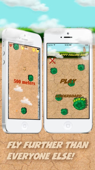 Kiwi - Flappy falling bird 1.0.1 Screenshot