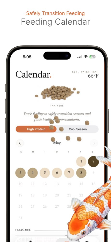 Koi Cal Pond Care + Health AI 3.02 Screenshot