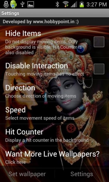 KRISHNA HQ Live Wallpaper 1.0 Screenshot