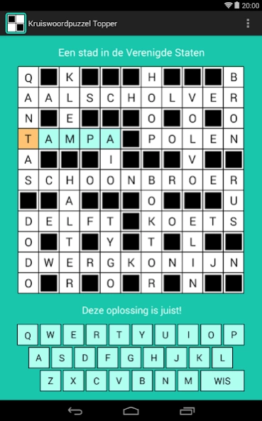 Kruiswoordpuzzel Topper 4.1.2 Screenshot