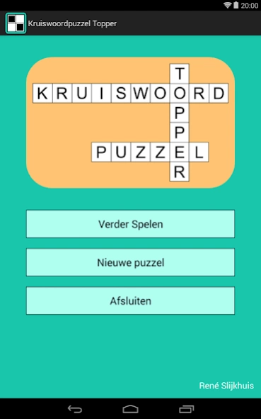 Kruiswoordpuzzel Topper 4.1.2 Screenshot