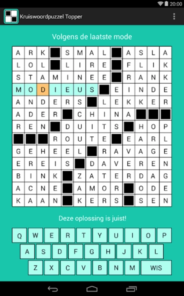Kruiswoordpuzzel Topper 4.1.2 Screenshot