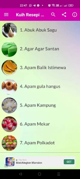 Aneka Kuih Resepi Ibunda 3.2.7 Screenshot