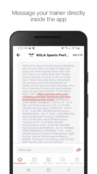 Kula Sports Performance  Screenshot
