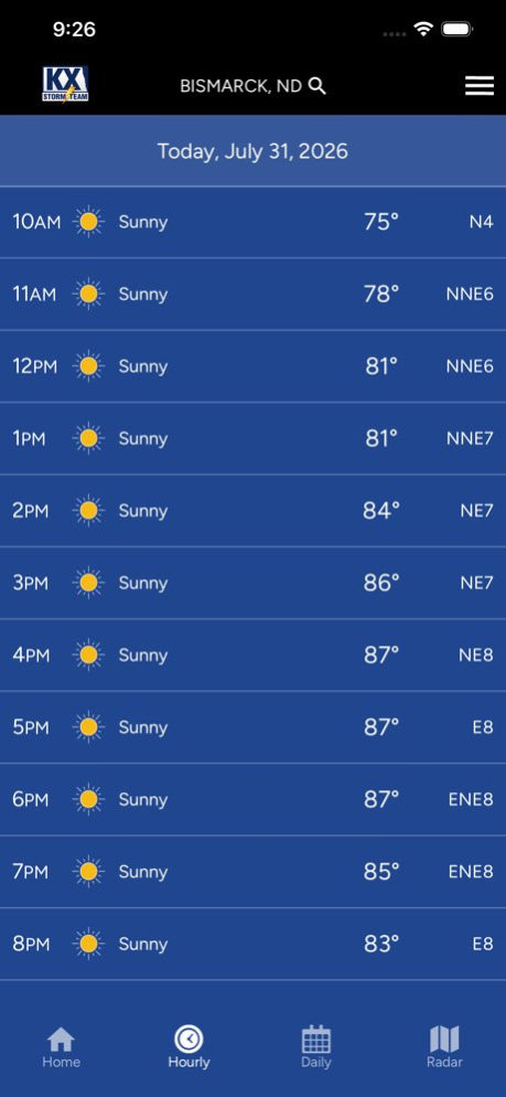 KX Storm Team - ND Weather 6.2.522 Screenshot