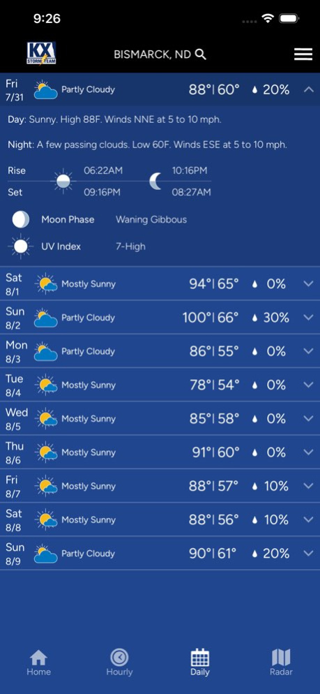 KX Storm Team - ND Weather 6.2.522 Screenshot