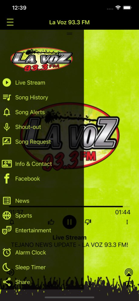 La Voz 93.3 FM 11.0.74 Screenshot