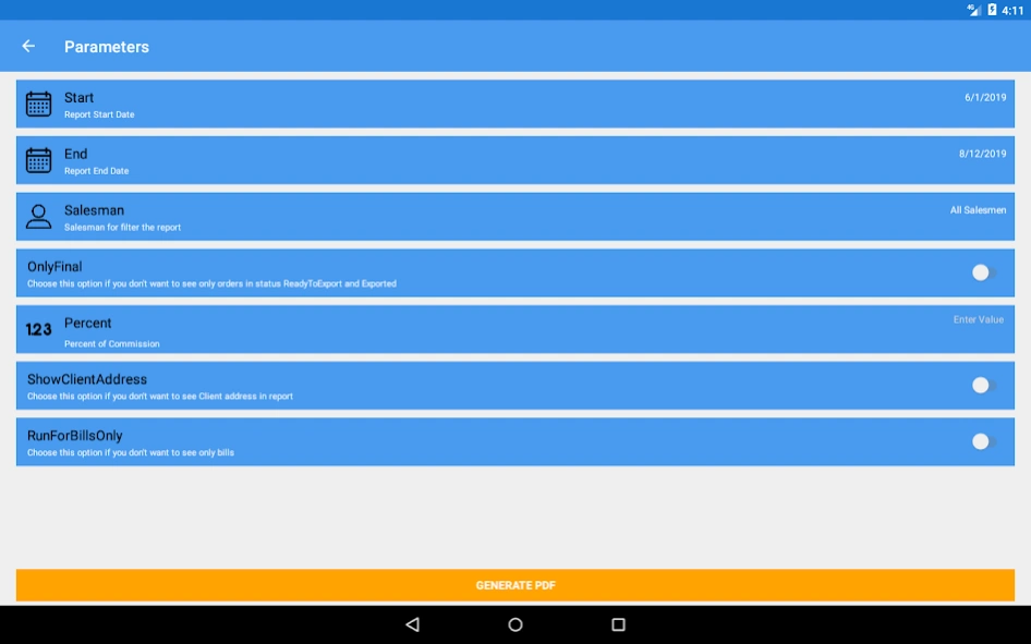 Laceup Reporting  Screenshot