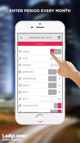 Ladytimer Ovulation Calendar 6.0.8 Screenshot