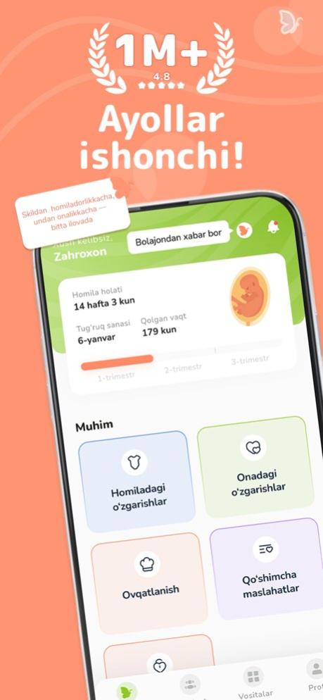 Lalu: Pregnancy & Baby Tracker 1.4.1 Screenshot