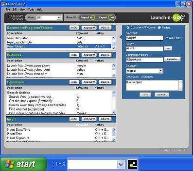 Launch-n-Go 3.0 Screenshot