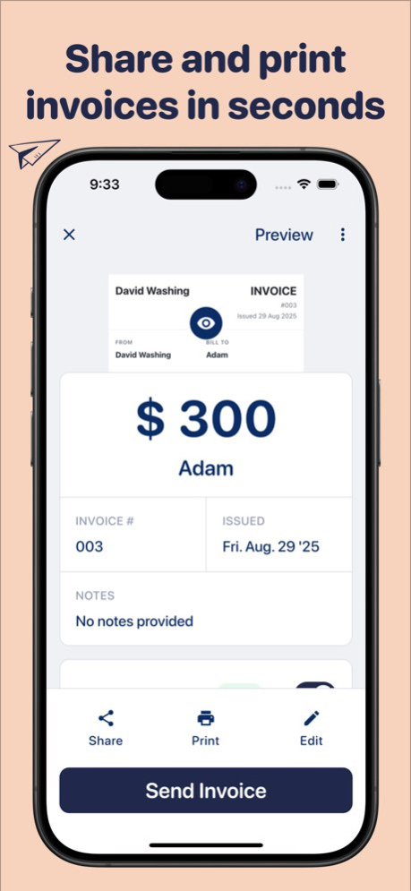 Lava Invoice Maker Estimate 4.0 Screenshot