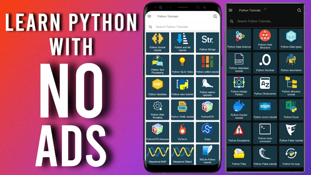 Learn Python - 165+ Tutorials 2.0.2 Screenshot