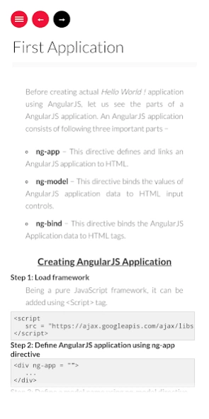 Learn Angular JS  Screenshot