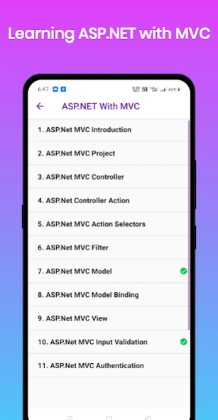 Learn ASP.NET  Screenshot