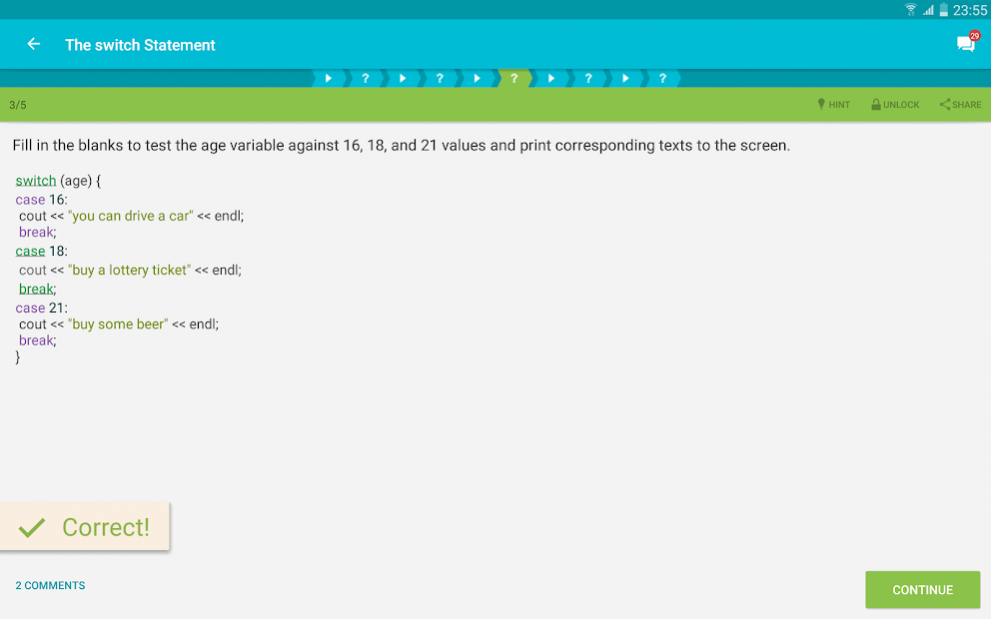 Learn C++ 2.8.2 Screenshot