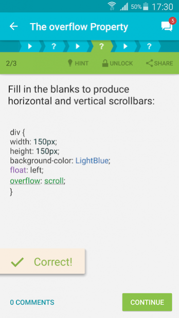 Learn CSS 5.7.2 Screenshot