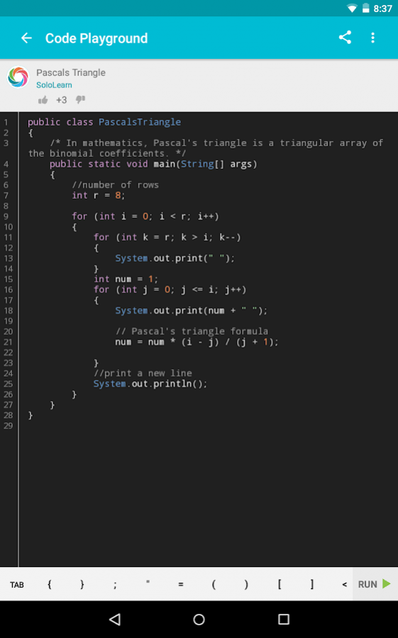Learn Java 3.8.2 Screenshot