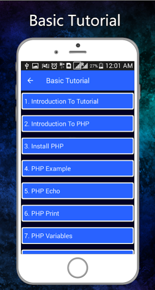 Learn PHP - Offline Tutorial 6.0 Screenshot