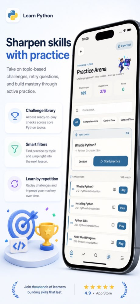 Learn Python Coding Offline 4.0.7 Screenshot