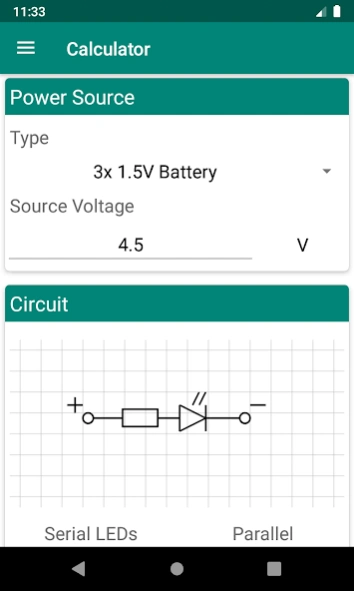 LED Resistor - Calculator 1.0 Screenshot