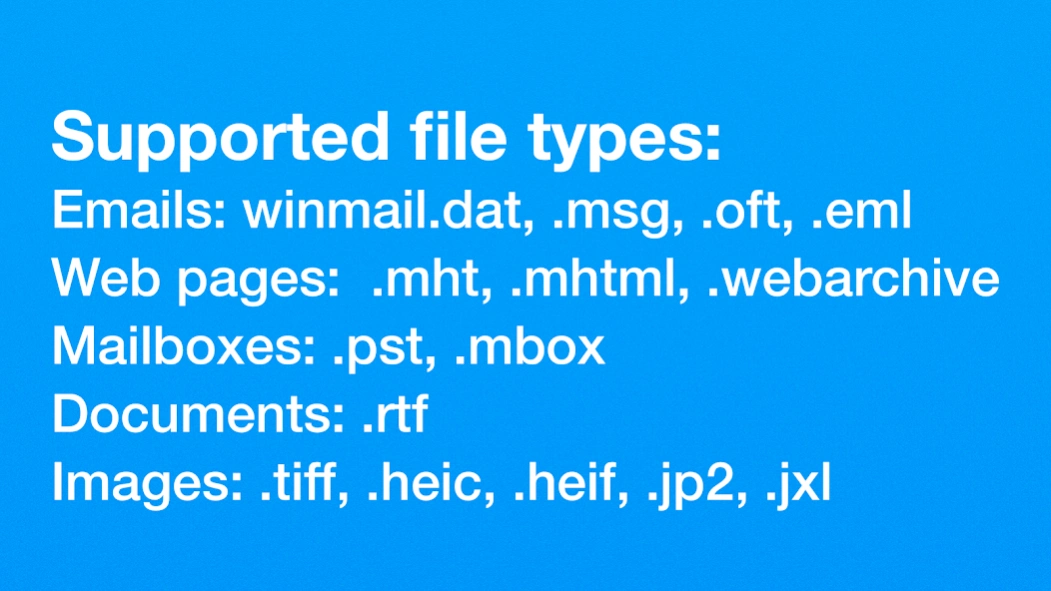 Winmail.dat, MSG, MHT Viewer 3.4.0 Screenshot