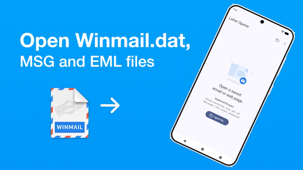 Winmail.dat, MSG, MHT Viewer 3.4.0 Screenshot