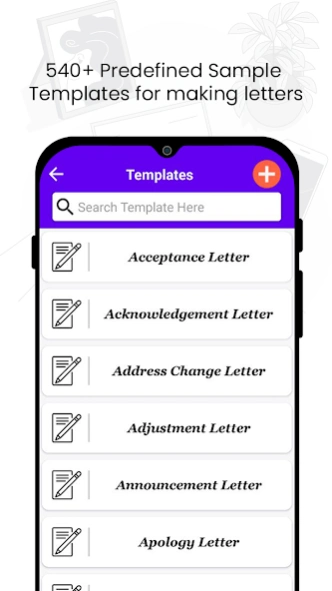 Letter Templates Offline 1.34 Screenshot