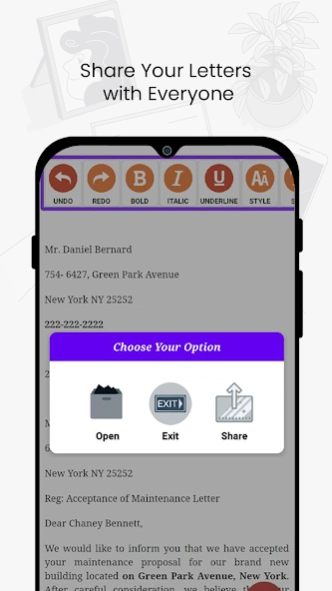 Letter Templates Offline 1.34 Screenshot