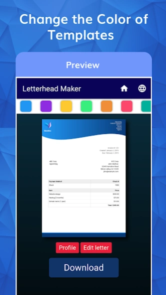 Letterhead Maker with logo PDF 6.0 Screenshot