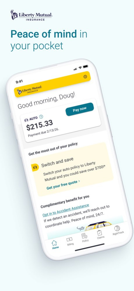 Liberty Mutual Mobile 9.5.0 Screenshot