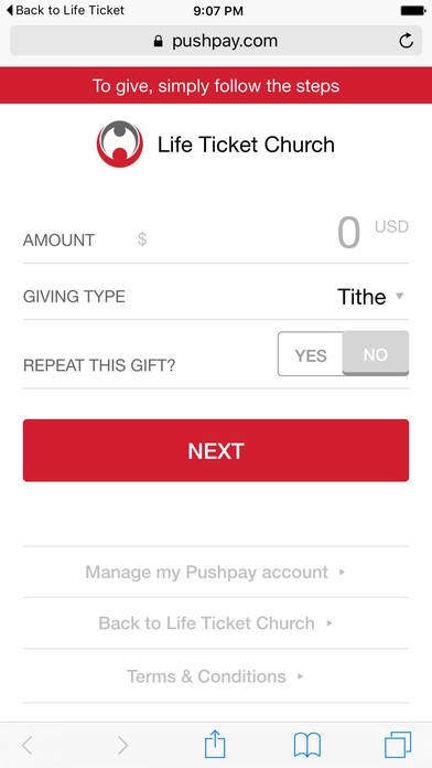 Life Ticket.Church 1.0 Screenshot