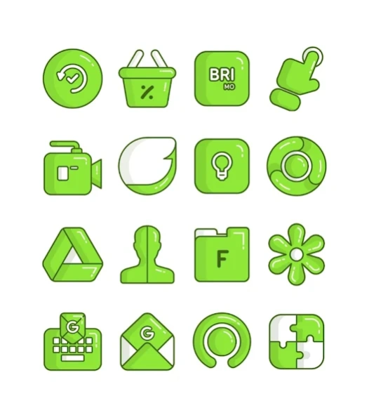 Lime - icon pack  Screenshot