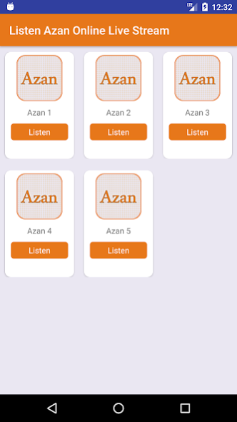 Listen Azan Online Live Stream 1.1 Screenshot