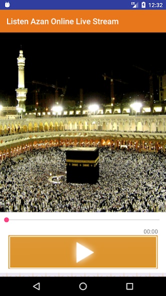 Listen Azan Online Live Stream 1.1 Screenshot