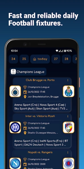 Live Football On TV ScoreStack 2.3.3 Screenshot