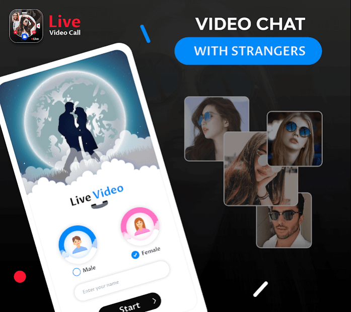Live Video Call - Girls Random Video Chat 3.5 Screenshot