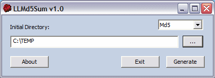 LLMd5Sum 1.3 Screenshot