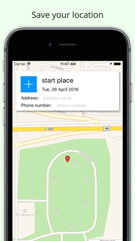 Location saver: save and share your visited Place  Screenshot