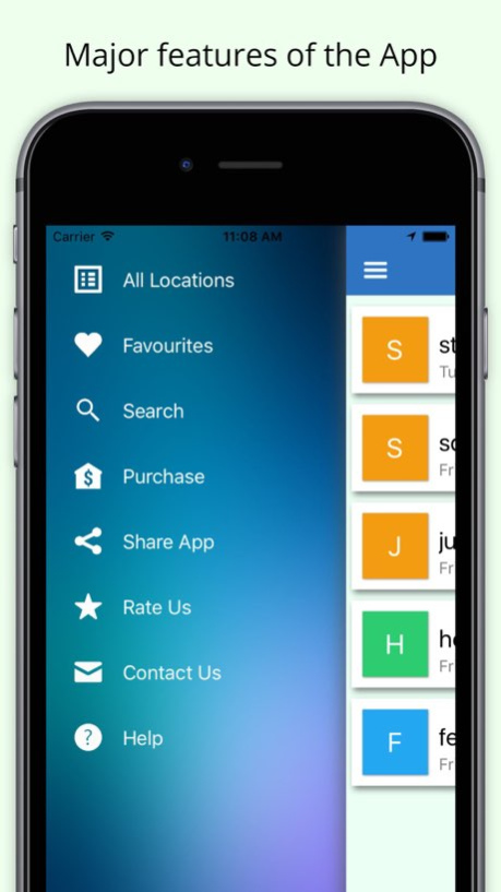 Location saver: save and share your visited Place  Screenshot