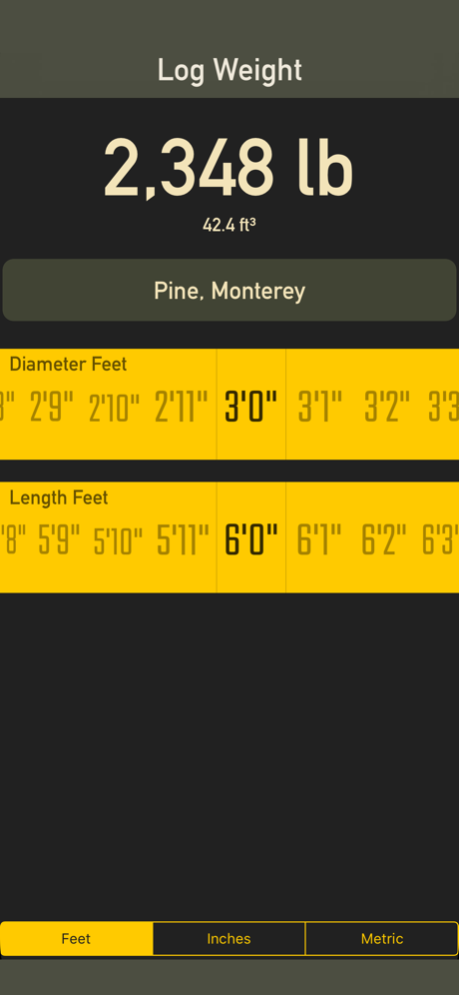 Log Weight Pro 1.2 UI shots 1