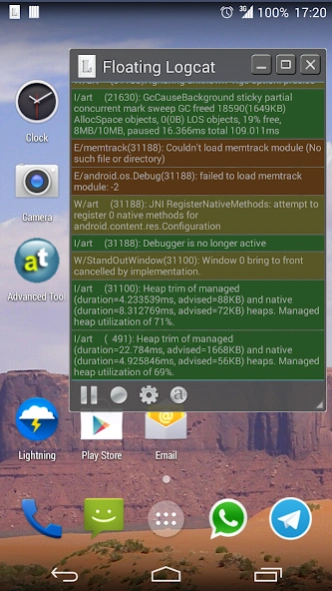 Logcat Extreme 2.3 Screenshot