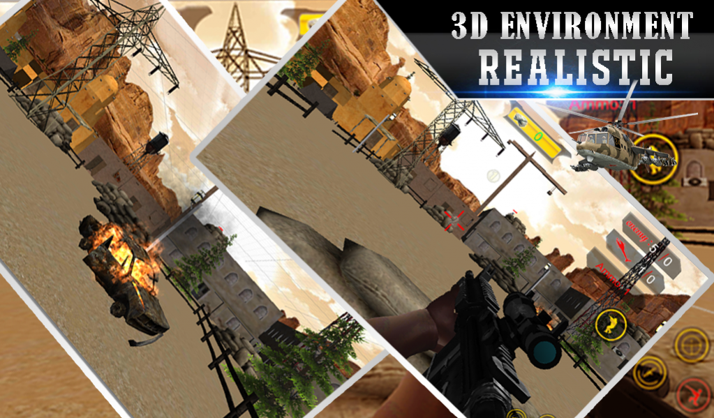 Lone Sniper Army Shooter 3D 1.2 Screenshot
