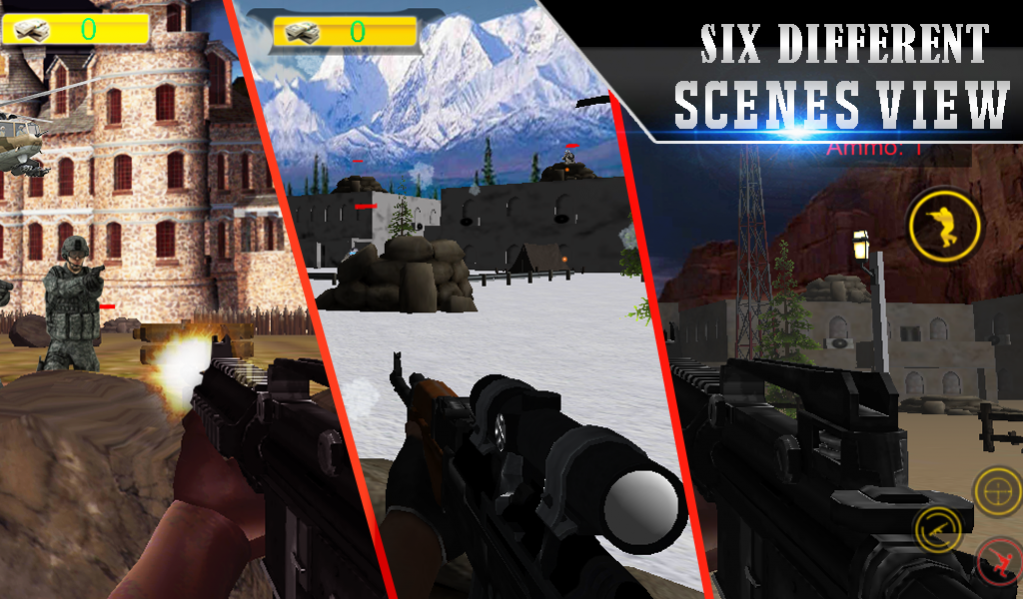 Lone Sniper Army Shooter 3D 1.2 Screenshot