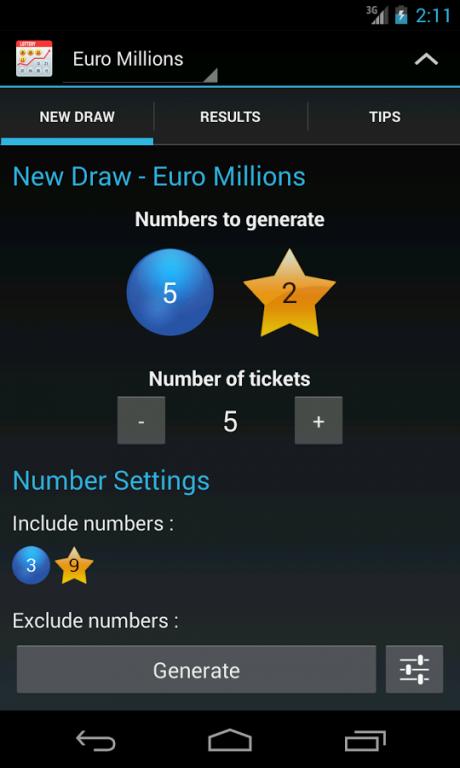 Lottery Assistant 2.08 Screenshot