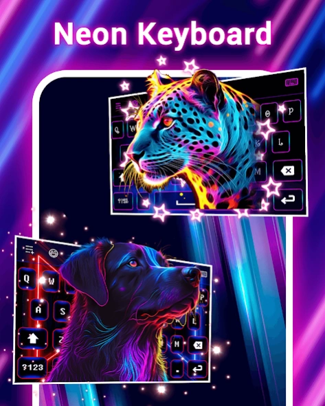 Neon Love Keyboard  Screenshot