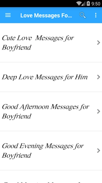 Love Messages For Boyfriend  Screenshot